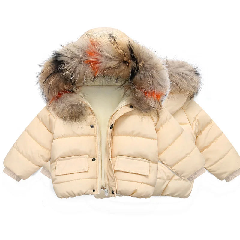 Keep your little one snug and stylish this winter with our new warm down jacket—perfect for baby girls and boys! -