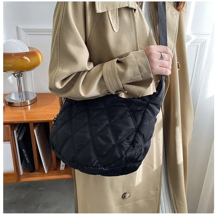 Carry your essentials in style with these embroidery crossbody bags Featuring a large capacity and a shoulder strap, these handbags are both fashionable and functional—an ideal accessory for any outfit. -