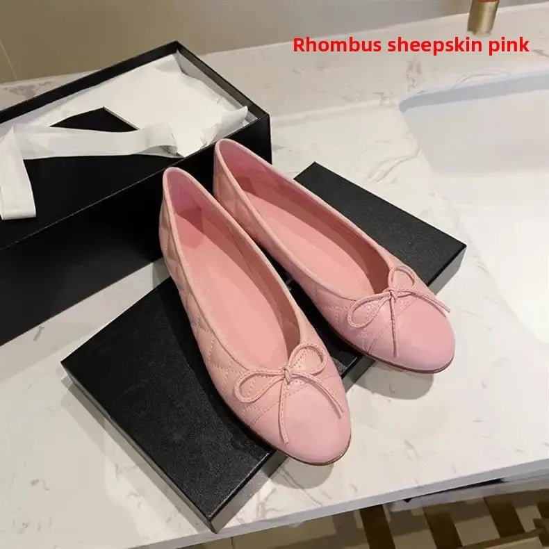 Women's Flat Shoes Knot Design -