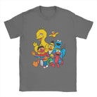Show off some fun vibes with this men's Sesame Street novelty cotton tee! -