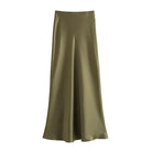 Elevate your wardrobe with this high-waisted satin skirt for women—perfect for adding a touch of elegance to any outfit! -
