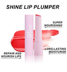 Handaiyan Long Lasting Lipstick Waterproof Moisturizing MIrror Watery Jelly Lip Stick Lip Plumper Lip Balm Makeup -