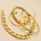 4pcs Cuban Chain Bracelets -