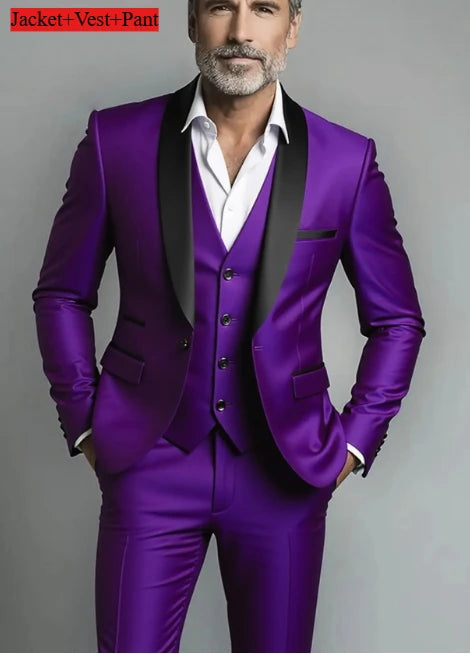 Men Formal Slim Fit Tuxedo -