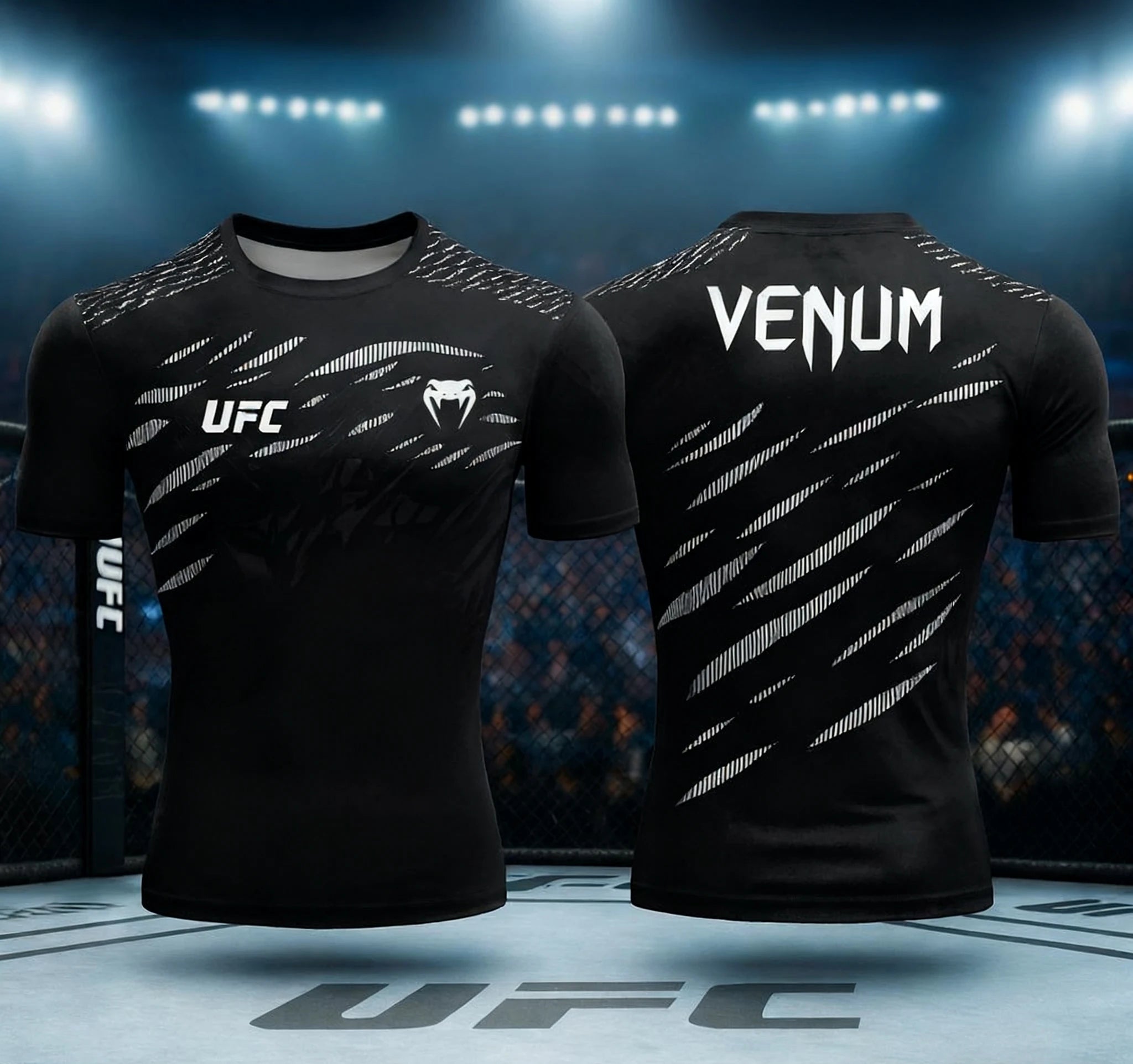 UFC men's 3D printed training T-shirt -