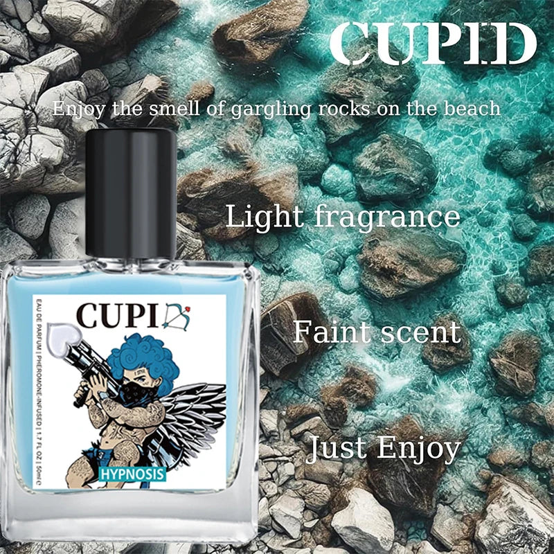 Cupid Cologne Men's Perfume Lasting Charm Temptation Attract The Opposite Sex Dating Body Spray 50ml Ambergris Portable Perfume -