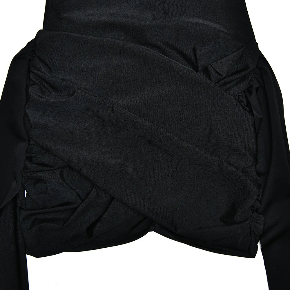 Turtleneck Sleeveless Sexy Mini Dress For Women -