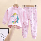 Kids Pajama Sets Girls Boys Print Sleepwear -
