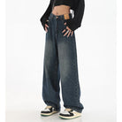 Embrace timeless style with these female classic retro high-waist baggy jeans—perfectly combining comfort and vintage flair! -