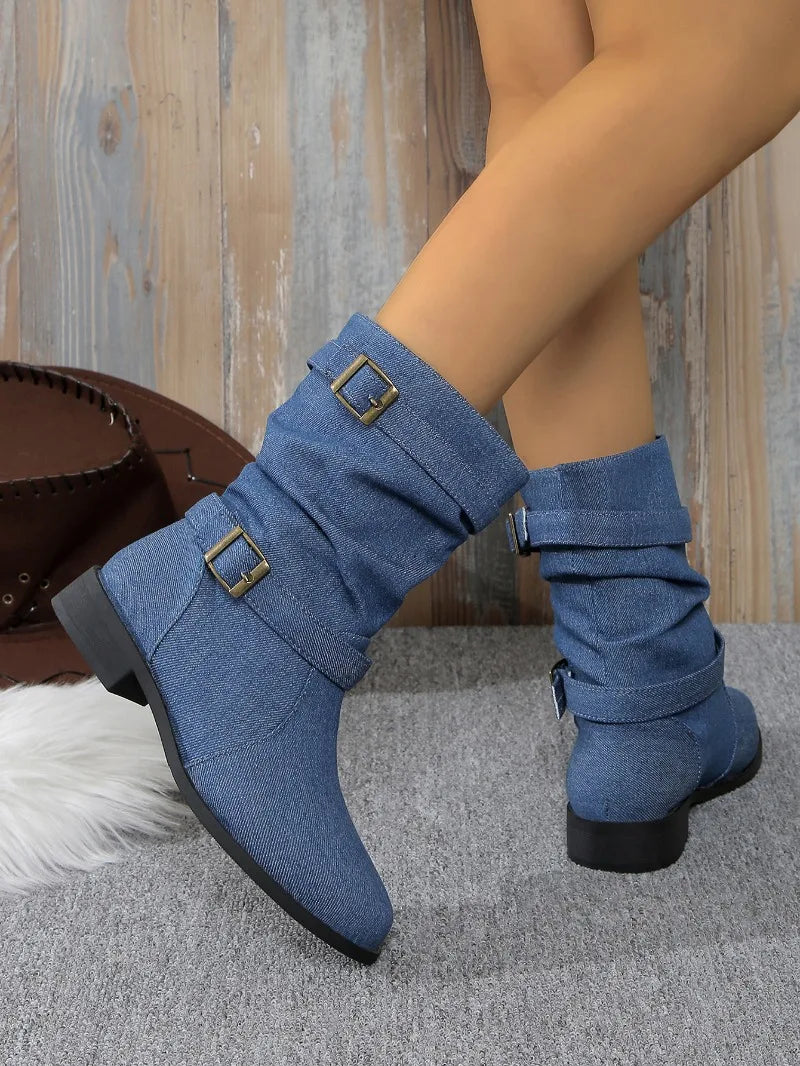 These slip-on women's boots are a hot sale item—grab a pair before they're gone! -