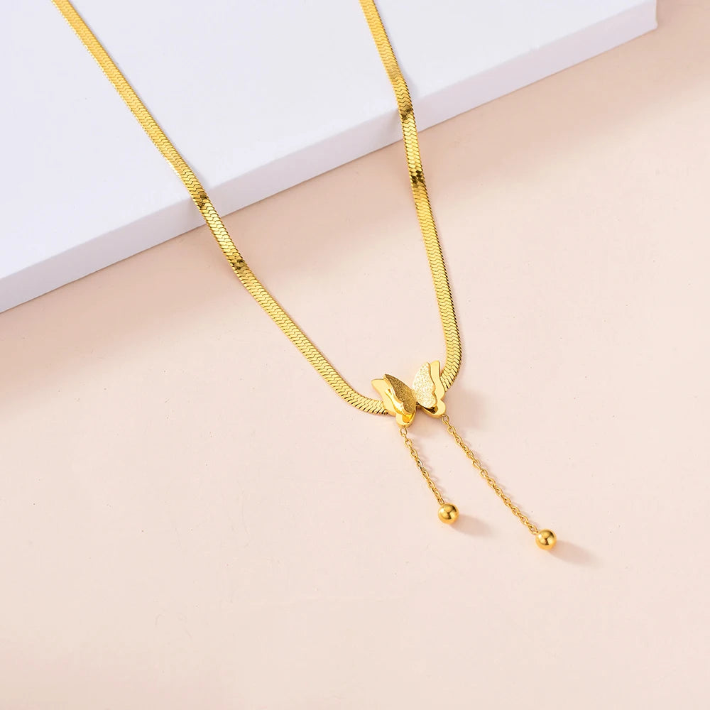Multilayer Vintage Butterfly Necklace For Women -