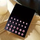 12 Pairs Of Luxurious, Simple, Shiny, And Caring Zirconia Earrings -