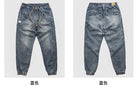 Classic Washed Blue Denim Jeans for Men -