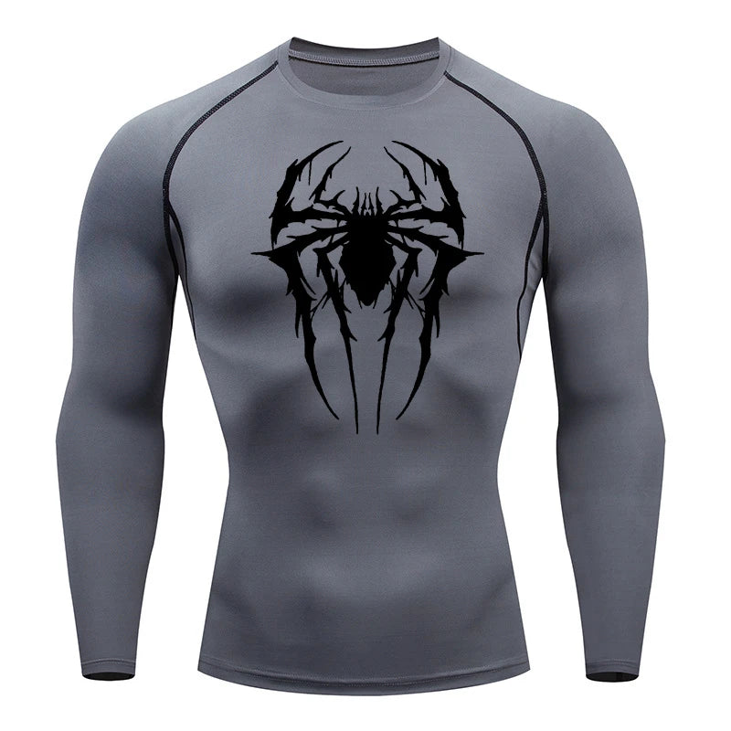 Spider Graphic Compression Shirts for Men -