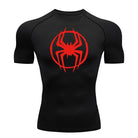 Men's Spider-man pattern compression shirt -
