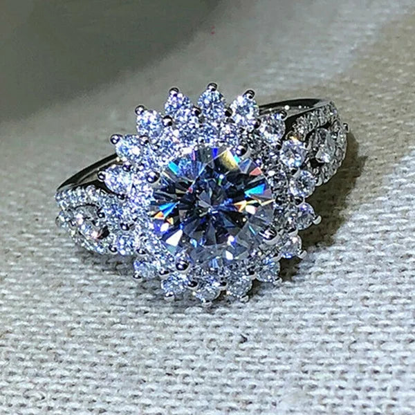 Exquisite Fashion Silver Color Engagement Rings -