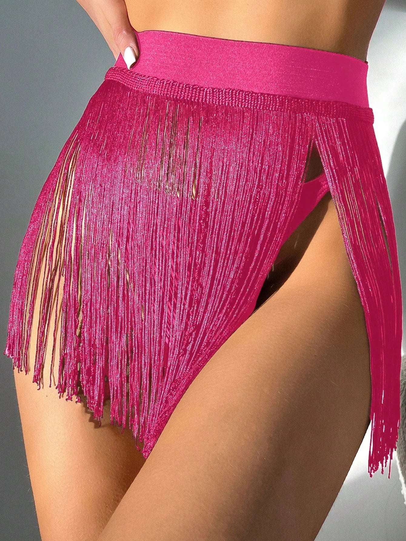 Get ready for the beach with this swimsuit featuring a short skirt—the perfect resort look for swimming and lounging in style! -