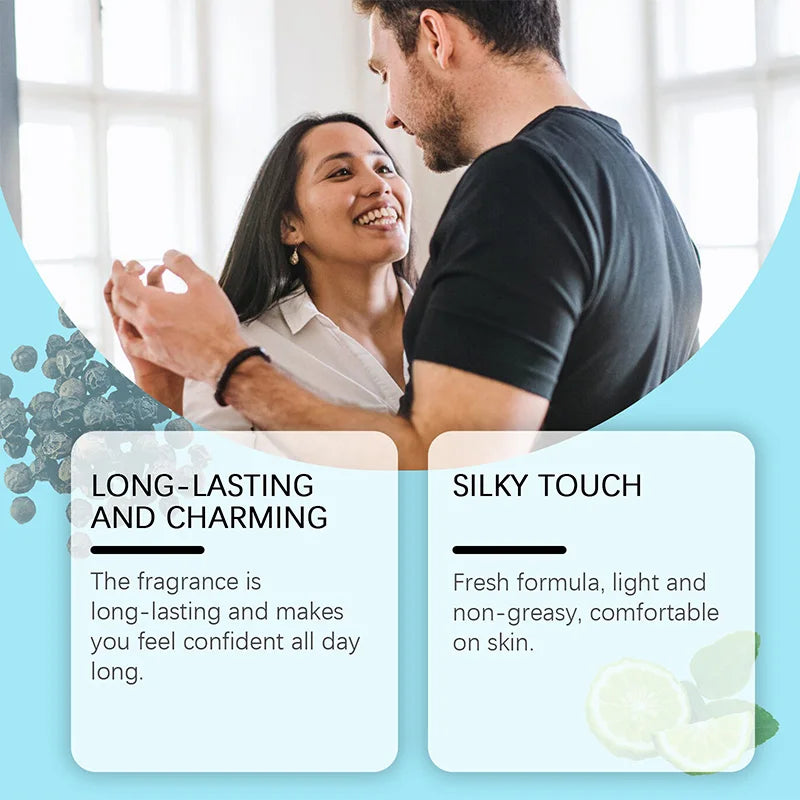 Cupid Cologne Men's Perfume Lasting Charm Temptation Attract The Opposite Sex Dating Body Spray 50ml Ambergris Portable Perfume -