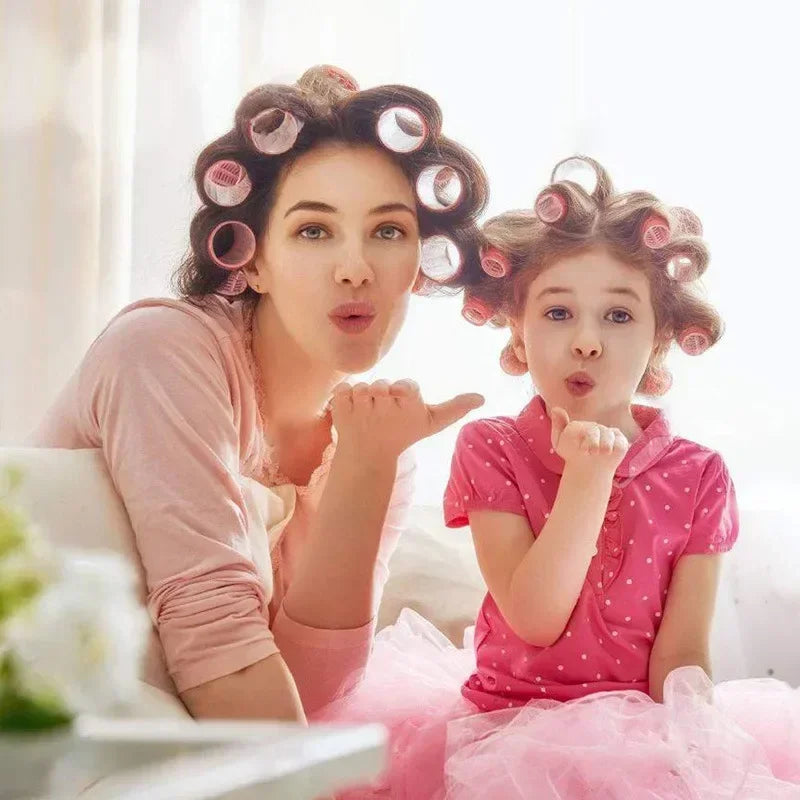 Hair Rollers Self Grip Hook Hair Curlers Heatless Roller Salon Dressing Curlers Jumbo Size Sticky Hair Styling Tools -