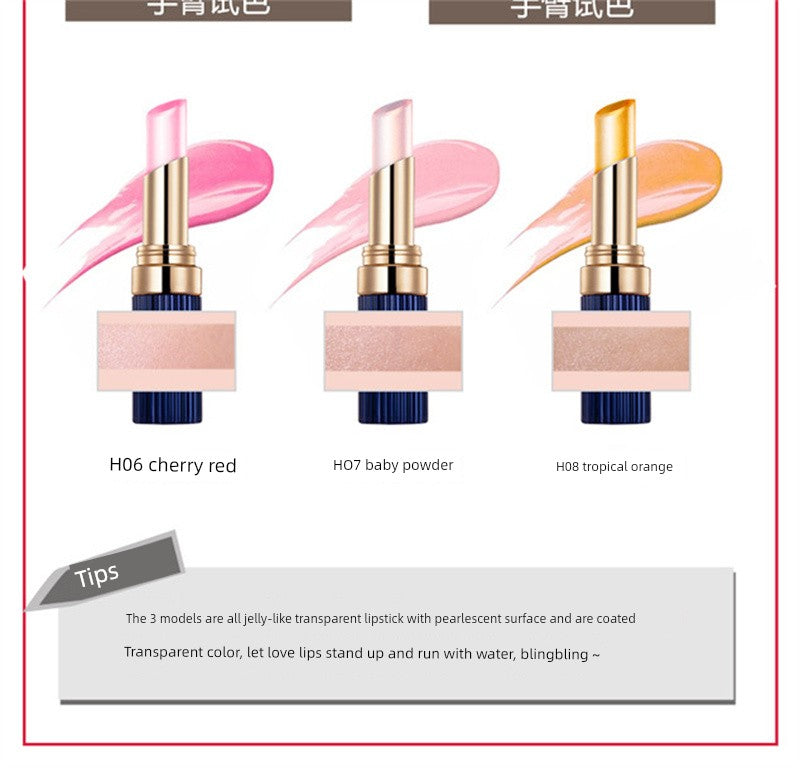 Weimeixiu Life Makeup Plant Color-Changing Lipstick Nourishing Moisturizing No Stain on Cup Not Easy to Fade Pregnant Women Can Use Lipstick -