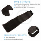 Tape In Human Hair Extensions Natural Straight Hair Extensions 1B Black Brown Blonde 100% Remy Skin Weft Adhesive Glue On -