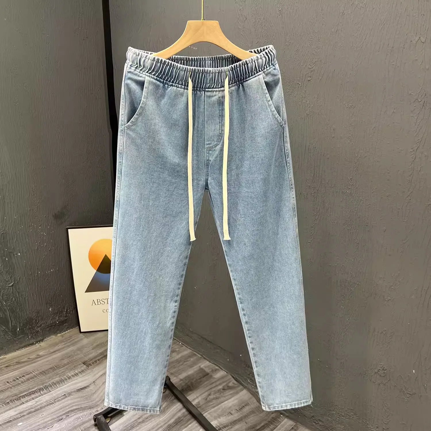 Men's Casual Loose Straight Leg Jeans -