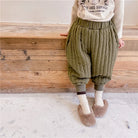 Children's Clothing From 2 To 7 Years Winter Kids Warm Cotton-Padded Trousers Baby Girls Thick Pants Toddler Boys Wear Clothes -