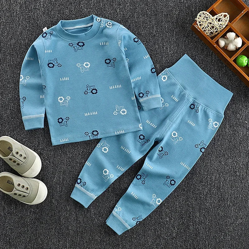 Children Pajamas Set High Waist Set for 1-6 Years Old -