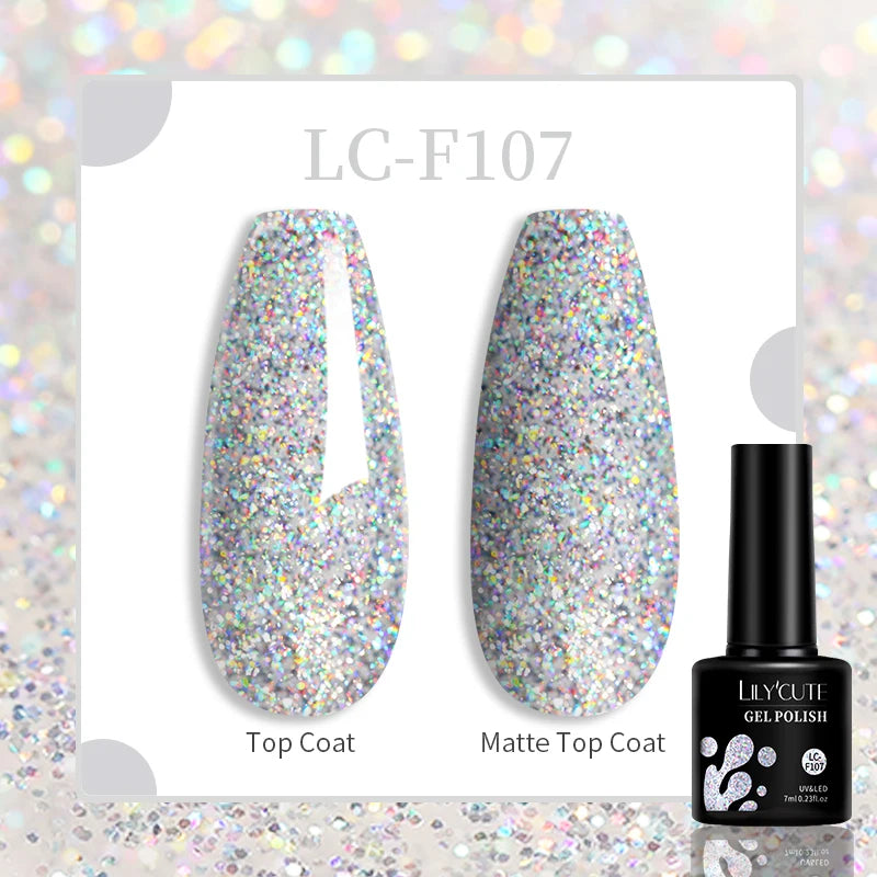 Explore your creativity with this comprehensive set of 129 colors of 7ML nail gel polish. Perfect for nail art enthusiasts, these semi-permanent colors allow for endless possibilities and stylish designs. -