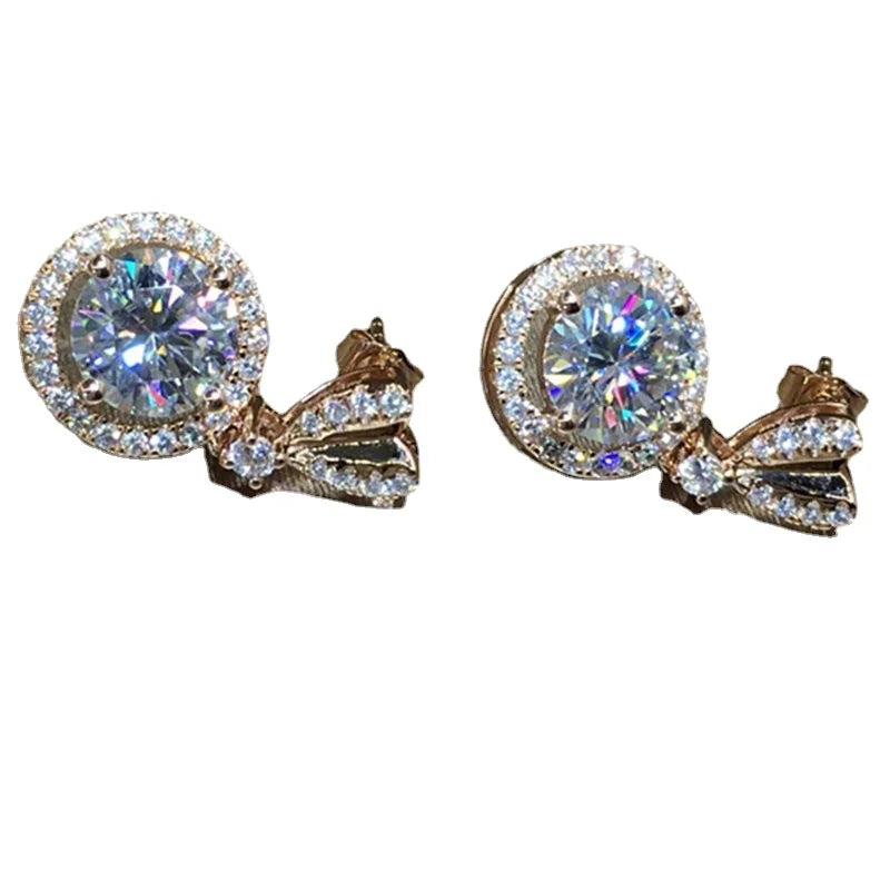 Real 14K Gold Jewelry Earring Women -