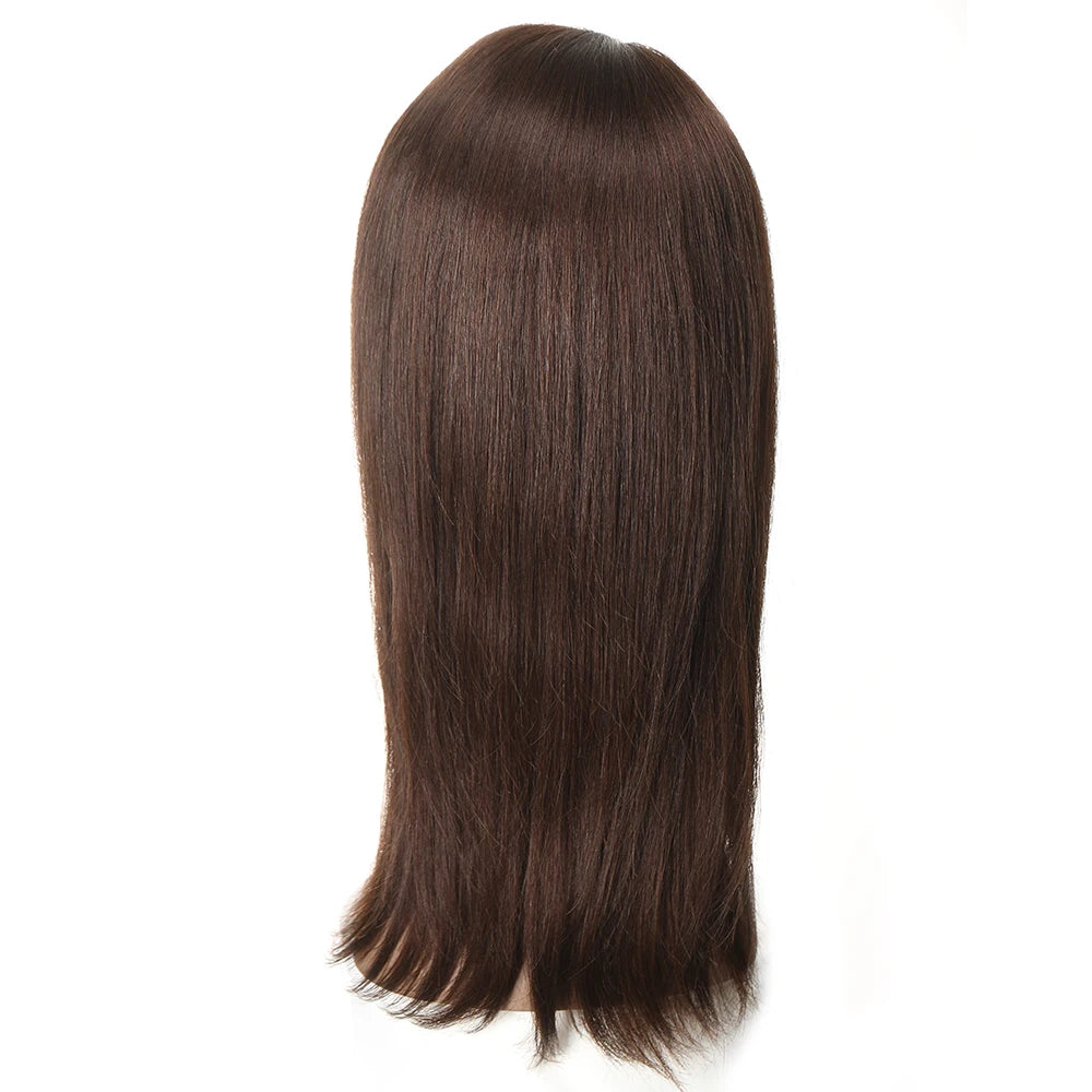 Turn heads with this sleek 18-inch 13x4 lace front Brazilian hair wig—straight, colored, and highlighted for a flawless, natural look! -