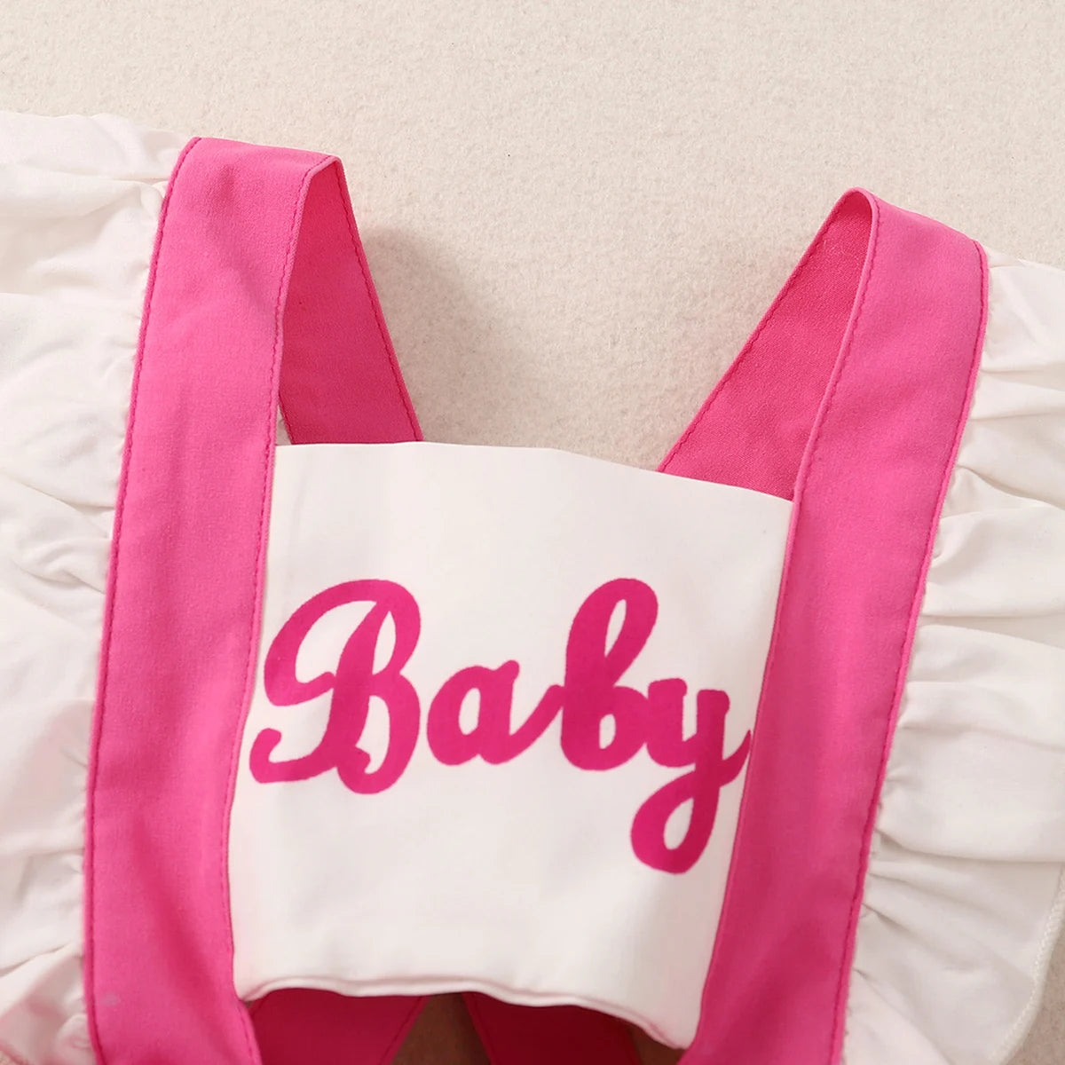 Infant/Toddler Summer Fashion Pink Creeper Dress Including Hair Accessories -