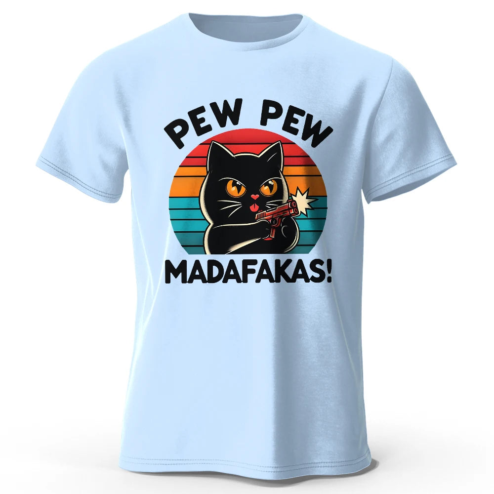 Cute Hand-Drawn Cat T-Shirt -