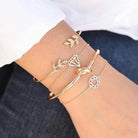 4pcs Cuban Chain Bracelets -