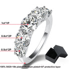 18k Plated 3.6CT Moissanite Rings\ -
