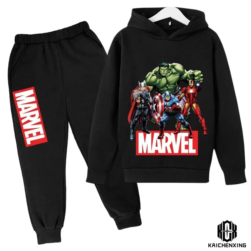 Marvel- Super Heros Hooded Pants Suit for Children -