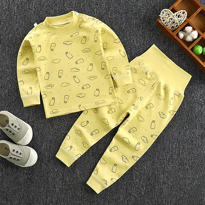 Children Pajamas Set High Waist Set for 1-6 Years Old -