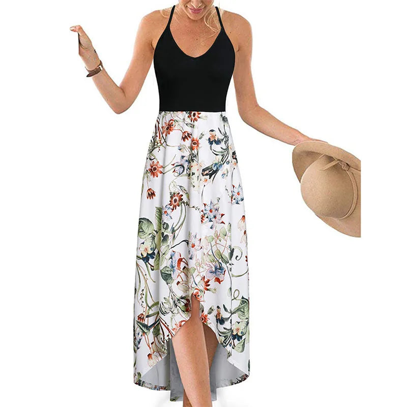 Casual Printed Summer Long Dress -