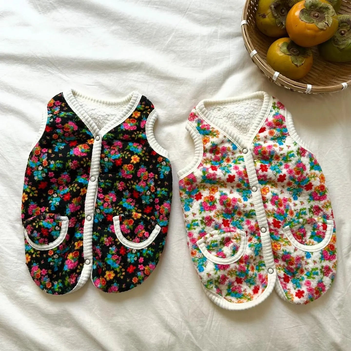 Dress your pet in this classic shabby flower cotton outfit—a stylish and comfortable choice for your beloved furry friend! -