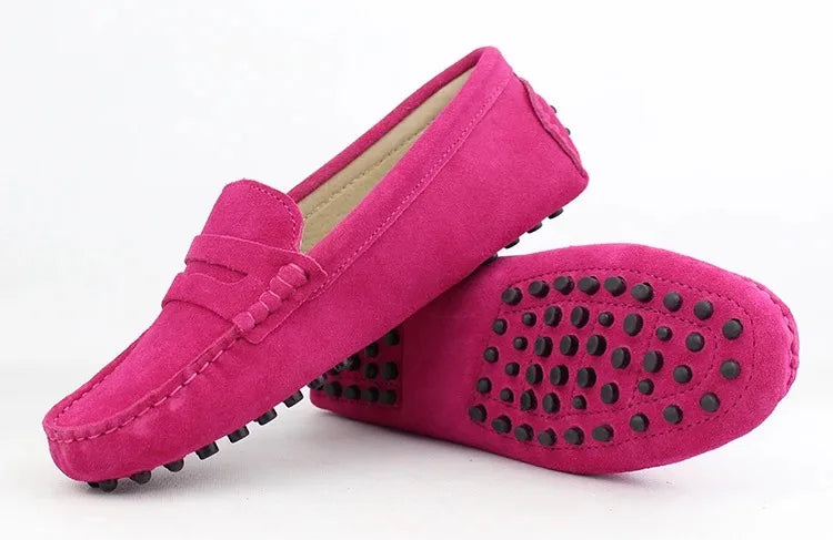100% Genuine leather Women flats Fashion Handmade Women Casual leather shoes Leather Moccasin Women Driving Shoes Loafers -