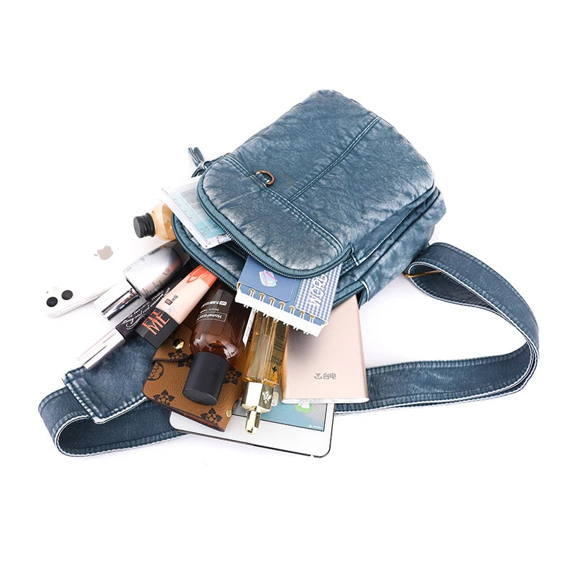 Carry your essentials in style with this soft PU leather shoulder crossbody bag. Designed for high quality and durability, this accessory is perfect for adding a chic touch to your outfit. -