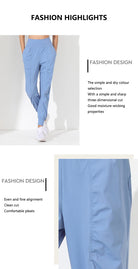 Woman Yoga Pants Loose Slim Quick-Dry Yoga Pants Pleated Hem Bound Running Fitness Capris Pockets Jogging Pants Sports pants -