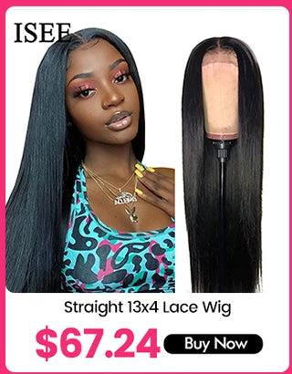 Wear Go Glueless Wigs ISEE Hair Brazilian Kinky Straight 7x5 HD 100% Glueless Preplucked Human Wigs Ready To Go Pre Cut No Glue -