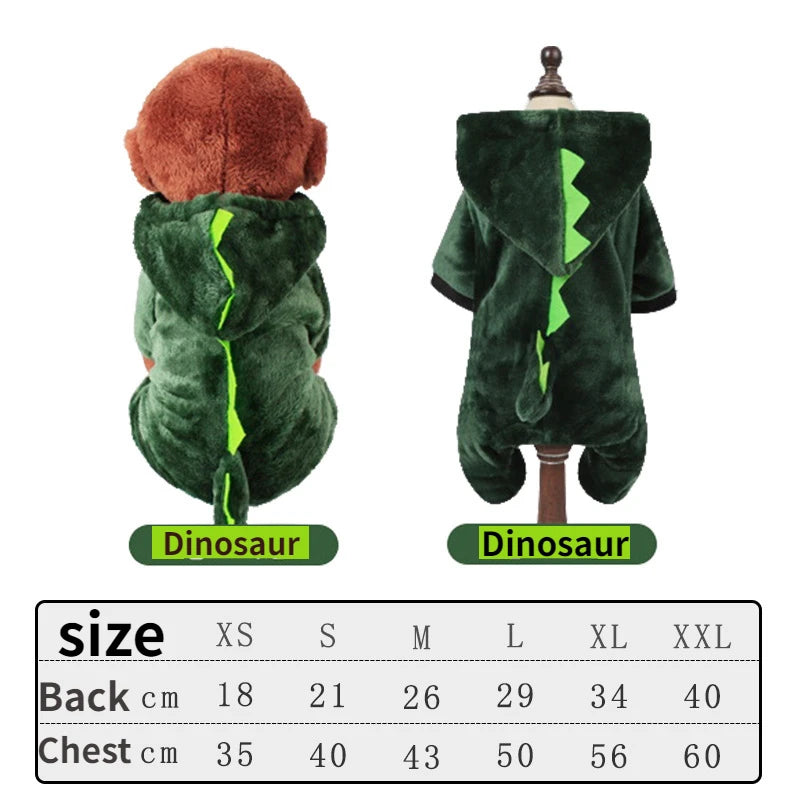 Keep your furry friend warm and cozy with these soft fleece dog jumpsuits—perfect for providing comfort and warmth during colder days! -