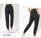 Woman Yoga Pants Hem Bound Running Fitness Loose Slim Quick-Dry Yoga Pants Pleated Capris Pockets Jogging Pants Sports pants -