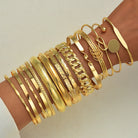 Gold Bracelets Set for Women -
