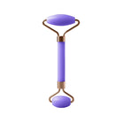 Enhance your skincare routine with this facial roller for the face, neck, and eyes. This resin massage tool can help improve circulation, reduce puffiness, and promote relaxation for a revitalized complexion. -