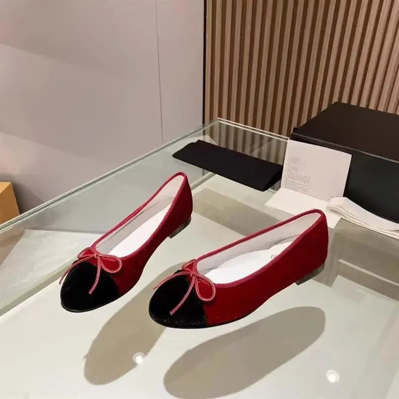 Women's Flat Shoes Knot Design -