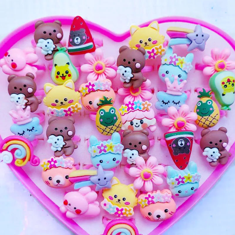 10pcs/lot Children's Cartoon Rings -