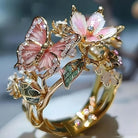 Aesthetic Flower Butterfly Rings -
